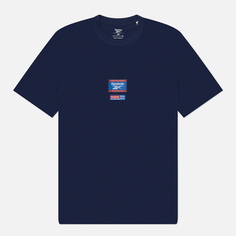 Мужская футболка Reebok Identity Badge, цвет синий