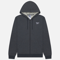 Мужская толстовка Reebok Identity Small Logo Fleece Full-Zip Hoodie, цвет серый