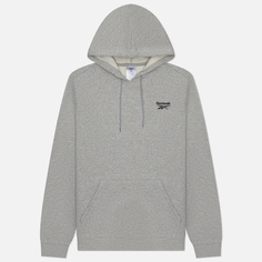 Мужская толстовка Reebok Identity Small Logo Fleece Hoodie, цвет серый