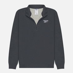 Мужская толстовка Reebok Identity Small Logo Fleece 1/4 Zip, цвет серый