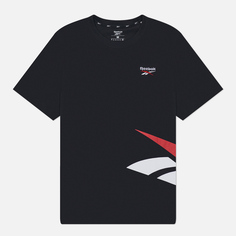 Мужская футболка Reebok Identity Cross Check, цвет чёрный