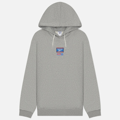 Мужская толстовка Reebok Identity Badge Hoodie, цвет серый