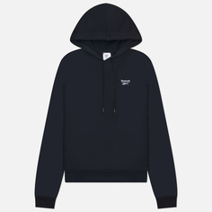 Женская толстовка Reebok Identity Small Logo French Terry Hoodie, цвет чёрный
