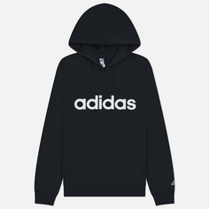 Женская толстовка adidas Performance Essentials Linear Hoodie, цвет чёрный