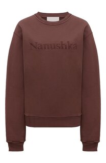 Хлопковый свитшот Nanushka
