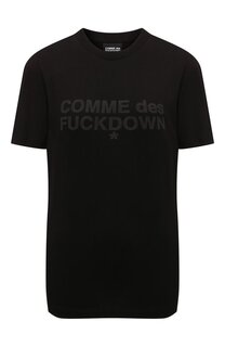 Хлопковая футболка Comme des Fuckdown