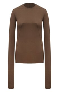 Лонгслив из хлопка и кашемира Rick Owens