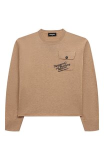 Пуловер из хлопка и шерсти Dsquared2