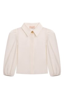 Хлопковая блузка Elisabetta Franchi La Mia Bambina