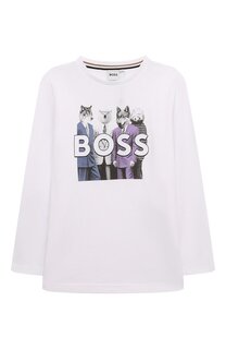 Хлопковый лонгслив BOSS