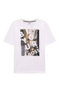 Хлопковая футболка BOSS