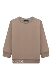 Хлопковый свитшот Emporio Armani