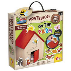 Раннее развитие Lisciani Giocare Educare Montessori Игровой набор На Ферме 10 обучающих игр для малышей