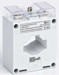 Трансформатор DEKraft 50104DEK тока ТШП-0,66 0,5S 200/5 5ВА, диаметр 30мм