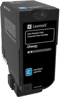 Картридж Lexmark 74C5SCE с тонером голубого цвета стандартной емкости для организаций (7000 стр.) для CX725de, CX725dhe, CS725de, CS720de