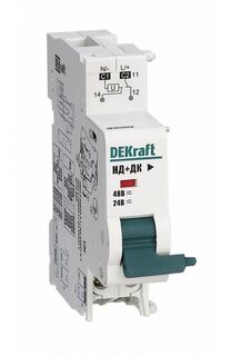 Расцепитель DEKraft 18103DEK независимый c доп. контактом 24В, 48В AC DC для ВА-101 нов.