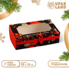 Коробка складная, кондитерская упаковка с окном Upak Land
