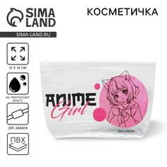 Косметичка из прозрачного pvc 21 х2 х14 см Nazamok
