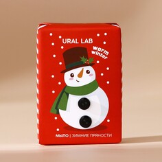 Мыло для рук кусковое warm winter, 80 г, аромат зимних пряностей, новый год Ural LAB