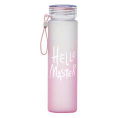 Бутылка для воды, 500 мл hello master, 22 х 6 см, розовая NO Brand