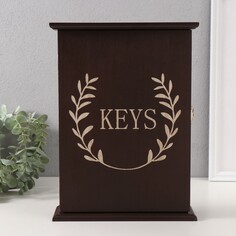 Ключница дерево 6 крючков NO Brand