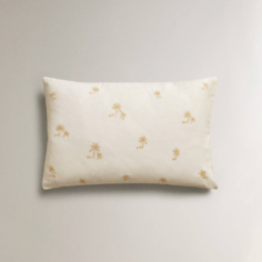ZARA HOME Наволочка с вышивкой пальмы 45 x 110