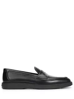 Лоферы кожаные Santoni
