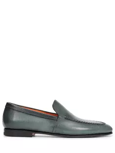 Лоферы кожаные Santoni