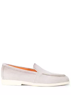 Лоферы кожаные Santoni