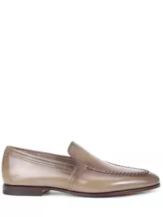 Лоферы кожаные Santoni