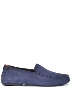 Мокасины из нубука Santoni