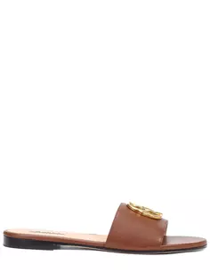 Шлепанцы кожаные Bally