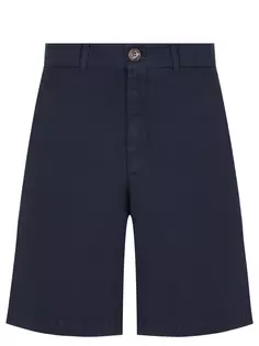 Шорты из хлопка и льна Brunello Cucinelli
