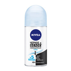 Дезодоранты для тела дезодорант женский NIVEA Легкий: Невидимый для черного и белого, 50 мл, ролик