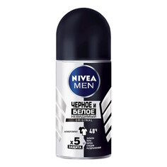 Дезодоранты для тела дезодорант мужской NIVEA MEN Невидимый для черного и белого, 50 мл, ролик