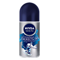 Дезодоранты для тела дезодорант мужской NIVEA MEN Экстремальная свежесть, 50 мл, ролик