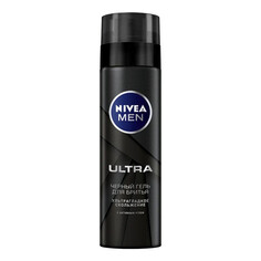 Средства для бритья гель для бритья NIVEA Ultra черный, 200 мл