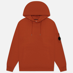 Мужская толстовка C.P. Company Brushed And Emerized Diagonal Fleece Lens Hoodie, цвет оранжевый
