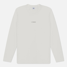 Мужской лонгслив C.P. Company Brushed Jersey Logo, цвет белый