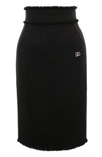 Юбка из шерсти и вискозы Dolce & Gabbana