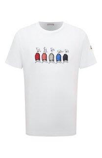 Хлопковая футболка Moncler