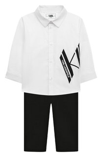 Комплект из рубашки и брюк Karl Lagerfeld Kids