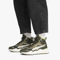 Кроссовки высокие утепленные Мужские кроссовки PUMA RS-X Hi, Зеленый