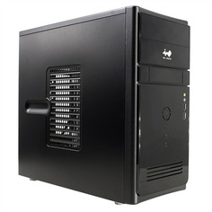 Корпус mATX InWin ENR021 6197045 черный, 600W, 2*USB 3.0, HD audio