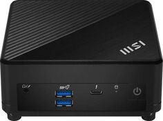 Неттоп MSI Cubi 5 12M-013RU 9S6-B0A811-298 i5-1235U/16GB/512GB SSD/Iris Xe graphics/2*GbitEth/USB Type-C/HDMI/DP/65W/Win11Pro/black