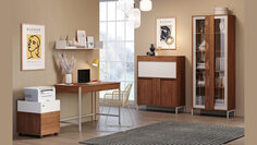 Домашний офис со стеклянным шкафом Trendy Home