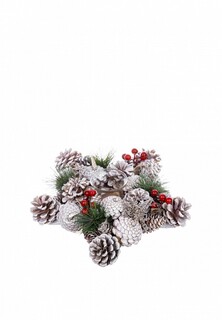 Подсвечник Elan Gallery 28х28х7 см Зимняя вишня на 1 свечу