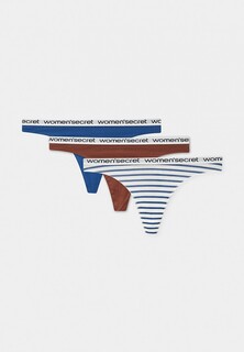 Трусы 3 шт. womensecret Womensecret THONG BRIEF