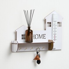 Ключница на стену home, с термометром NO Brand