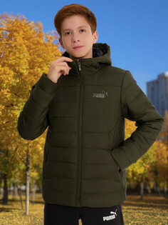 Куртка утепленная для мальчиков PUMA ESS Hooded Padded Jacket, Зеленый